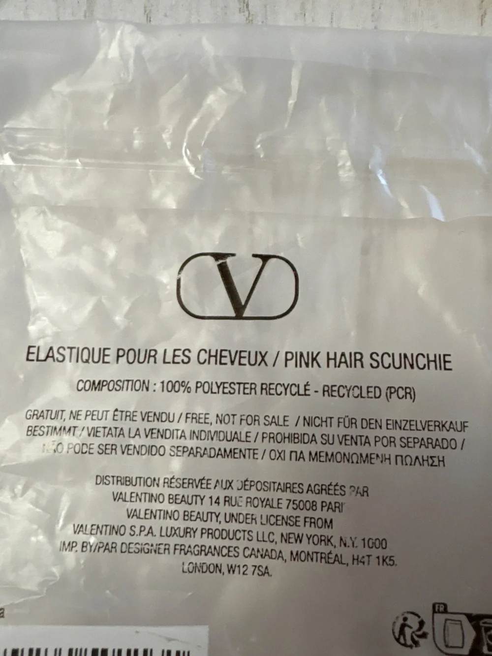 Valentino Pink Hair Scrunchie